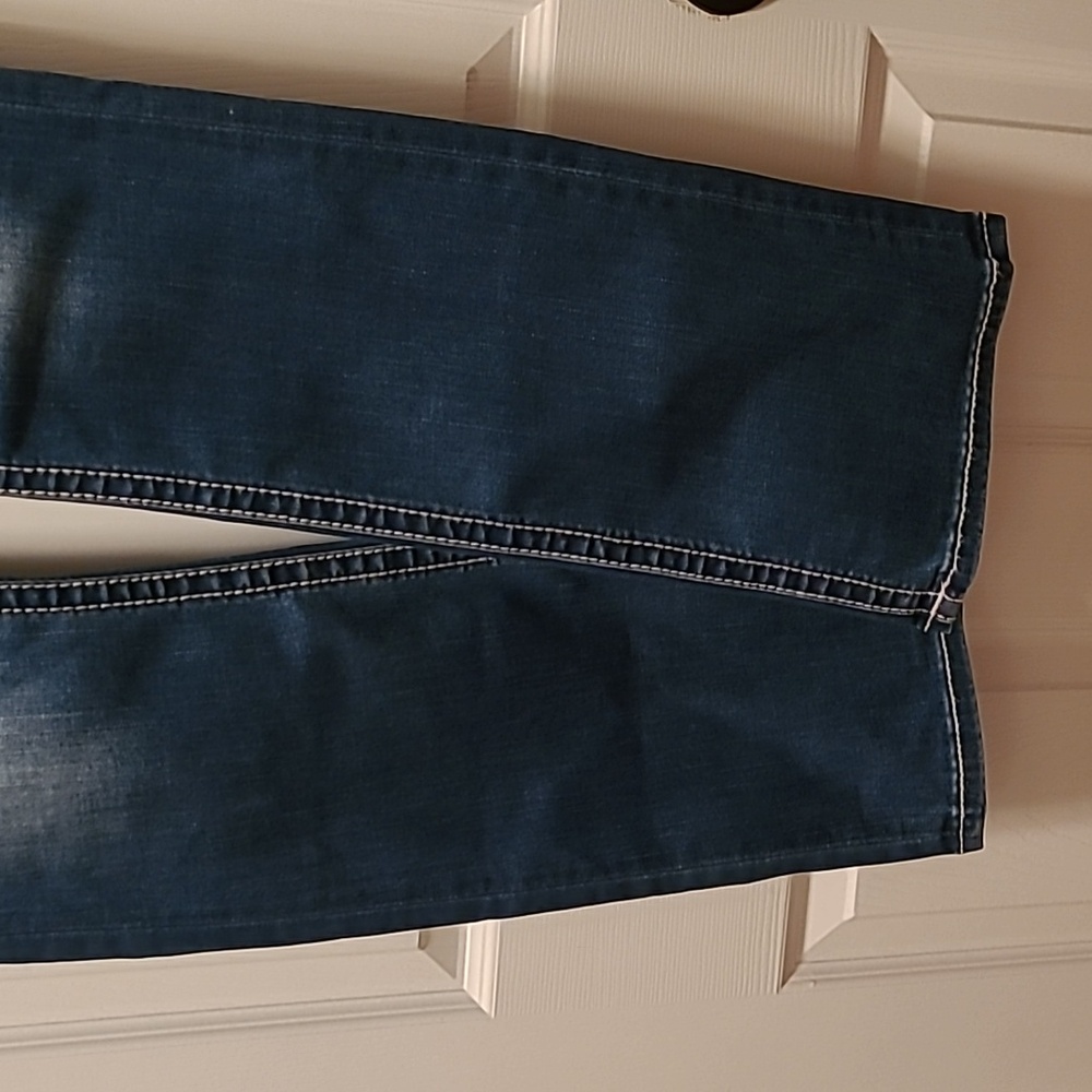 MISS ME Embroidered Denim Pocket with Bull Skull Design SZ 30X32 - Picture 7 of 11
